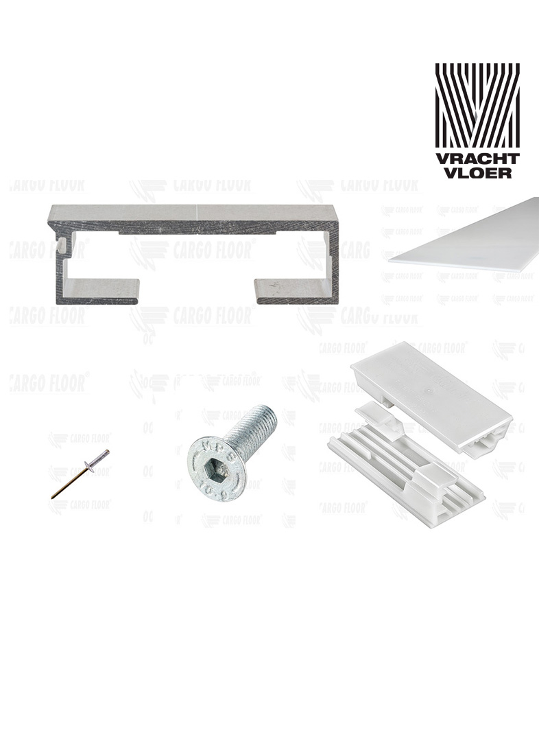 Ремонтный комплект алюминиевых профилей 5,5/92 мм, Д: 13300 мм, 25 шт. B51.7684 